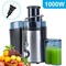 Edge Collections - 6.3" x 12.8" - Silver - High-Power Centrifugal Juicer for Fresh Juice Extraction - 1 Piece